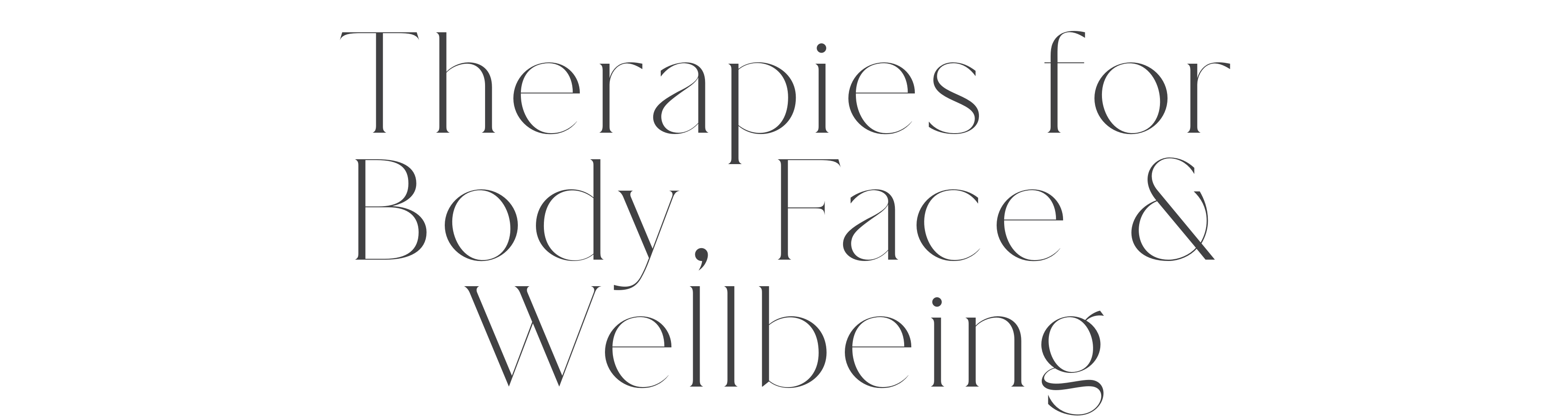 Therapies for Body, Face & Wellbeing